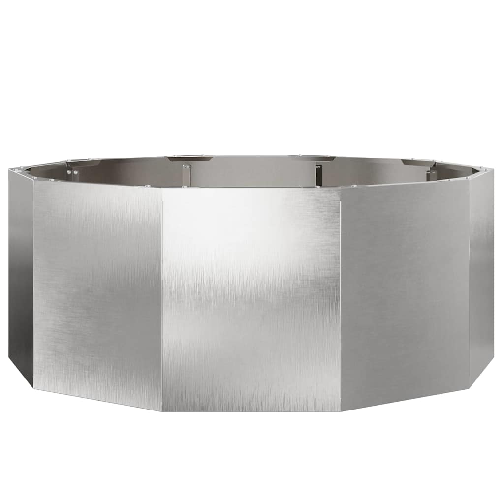 Jardinera Plateado 90 X 90 X 35 Cm Acero Inoxidable_4