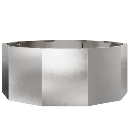 Jardinera Plateado 90 X 90 X 35 Cm Acero Inoxidable_4