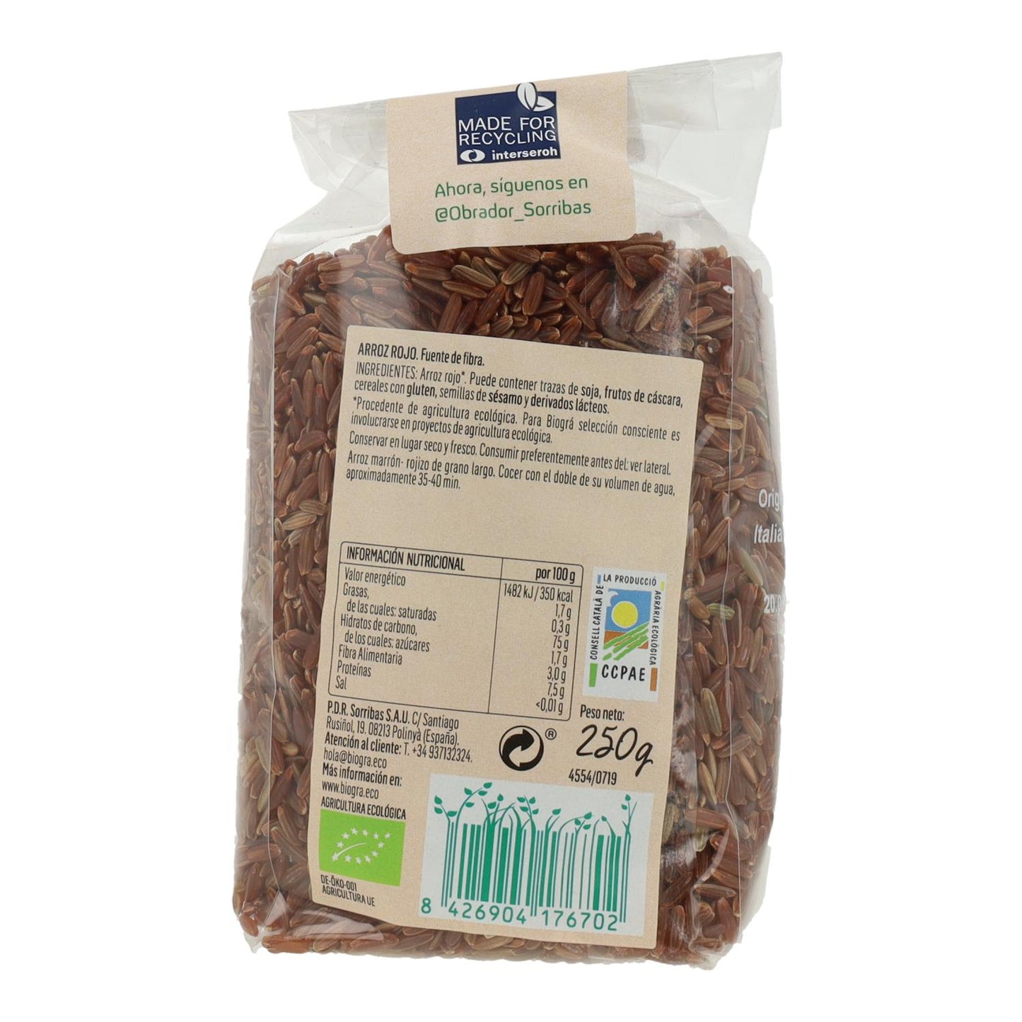 Arroz Vermelho Biográ 250g