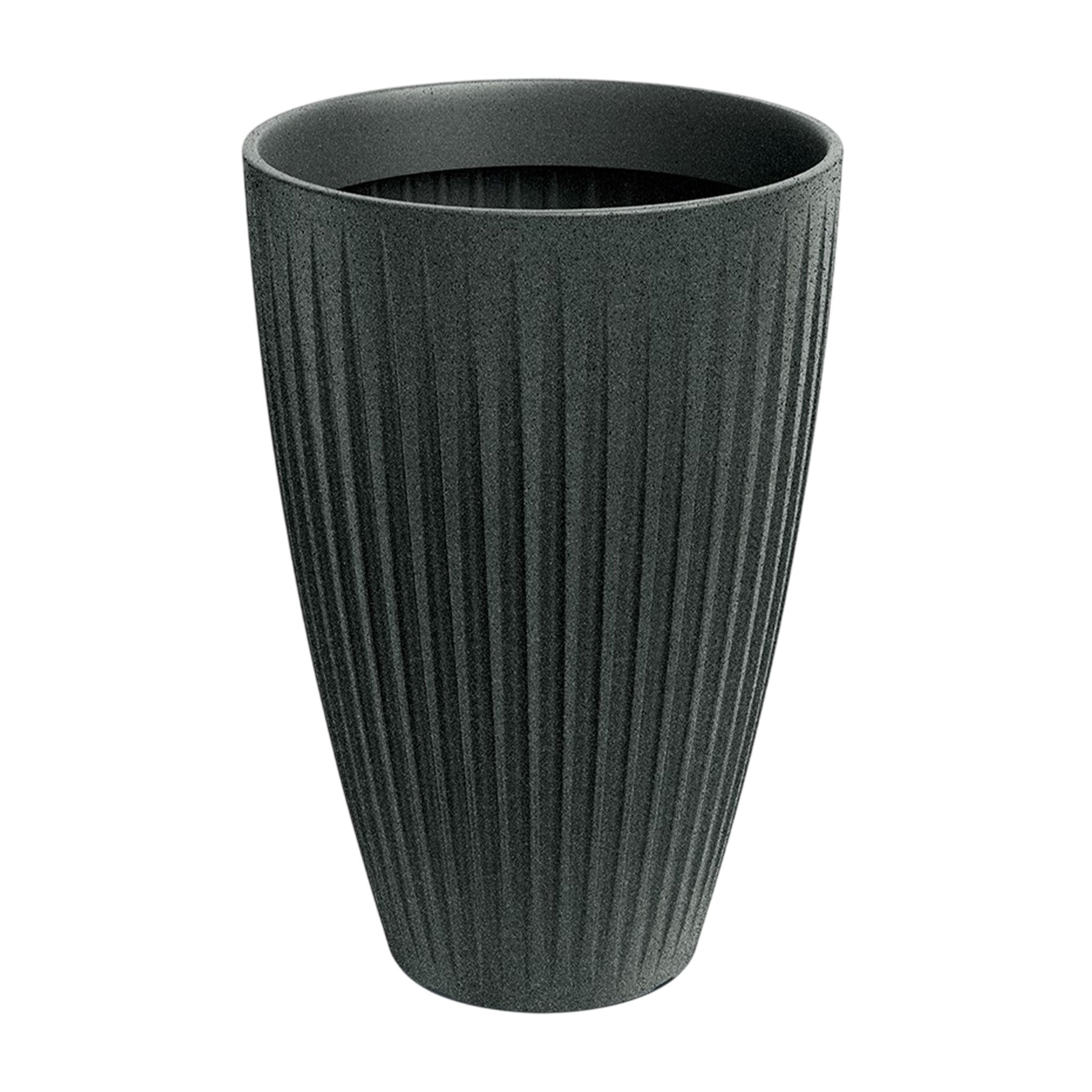 Maceta Latia Round High Ø60x58 Grafito Granito_0