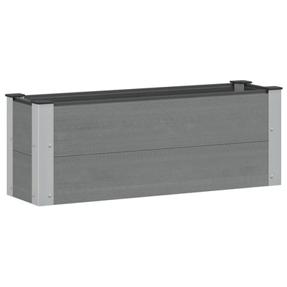 Arriate Elevado Gris 100 X 30 36 Cm Wpc Y Aluminio_0