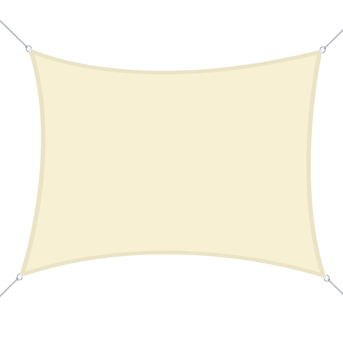 Outsunny Toldo De Vela Rectangular Para Jardín Y Exterior Repelente Al Agua_0