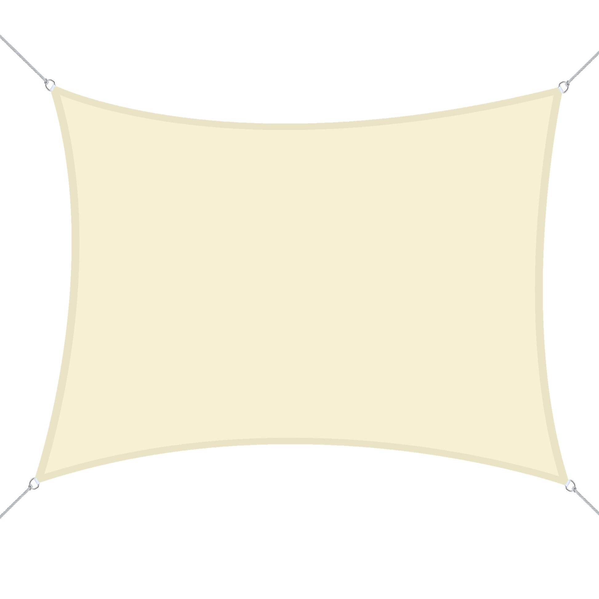Outsunny Toldo De Vela Rectangular Para Jardín Y Exterior Repelente Al Agua_0
