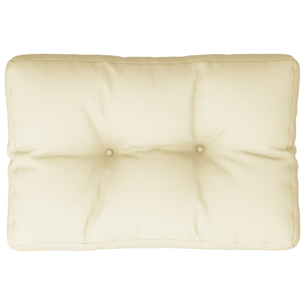 Vidaxl Cojín Para Sofá De Palets Tela Crema 50x40x12 Cm_3