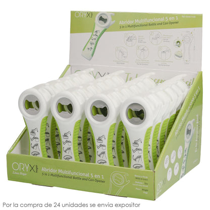 Abre Latas /  Botellas / Botes Multifunción 5 En 1