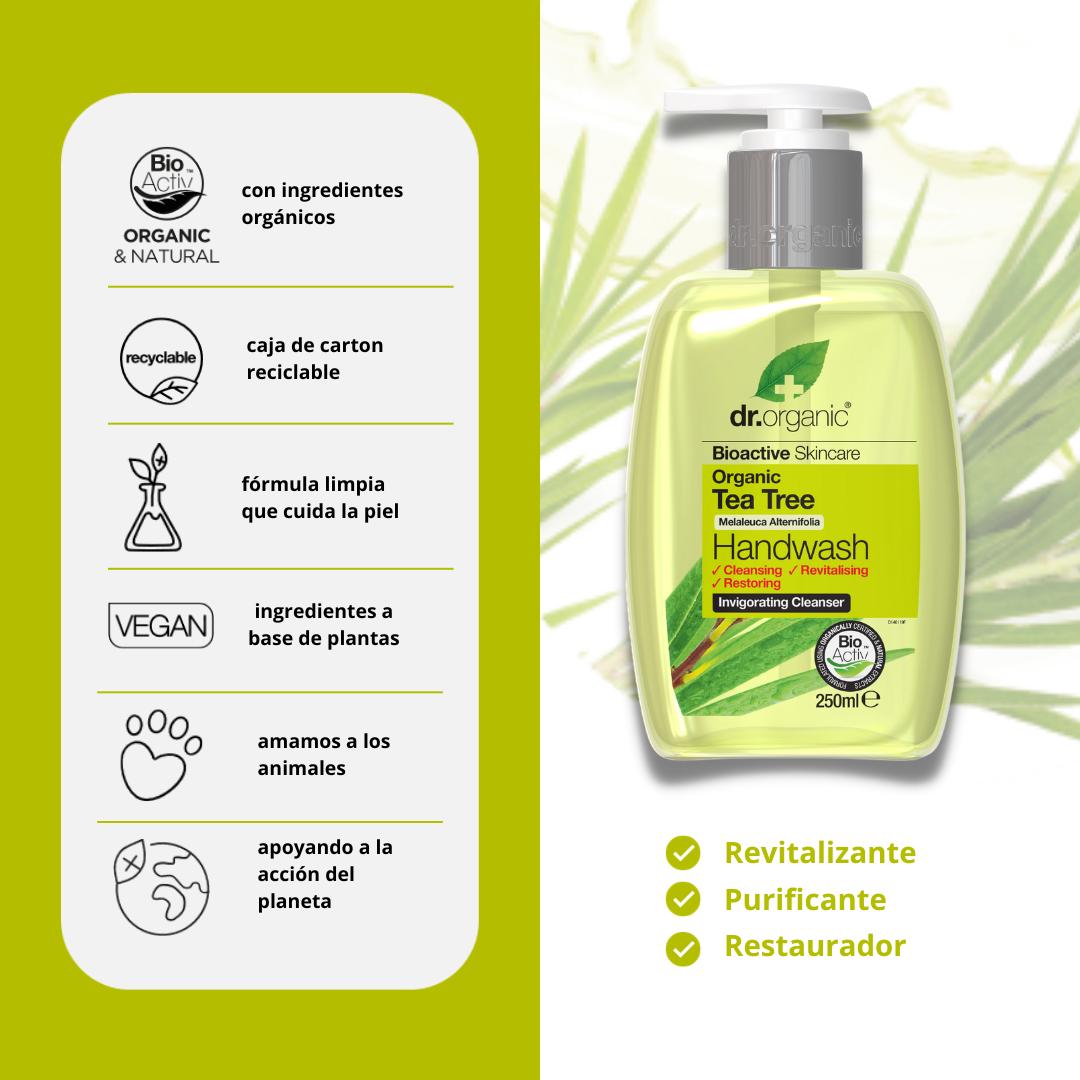 Sabonete Líquido para as Mãos Dr. Organic Tea Tree 250ml