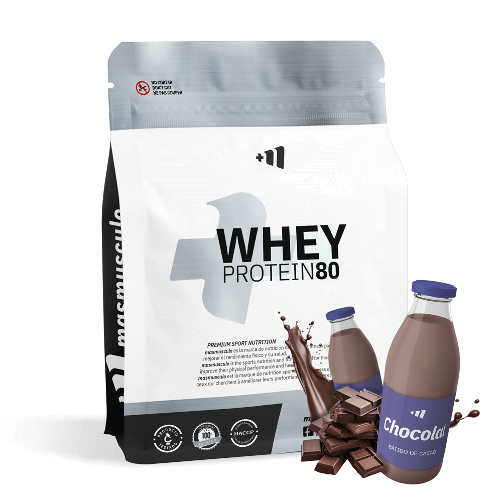 Whey Protein80 (envase De Recarga) - 3 Kg - Batido Chocolat - Aumenta La Masa Muscular - Masmusculo_0