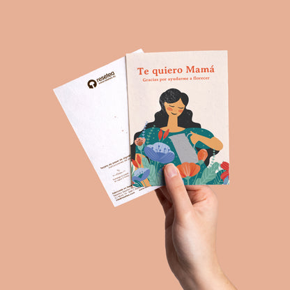 Postal Plantable Te Quiero Mamá Con Semillas De Flores – Detalle Original Que Florece Con Amor | Resetea_3