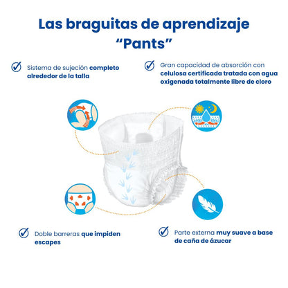 Fraldas-Calcinhas Ecológicas Tamanho 6 Pingo 26 unidades