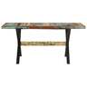 Mesa De Comedor De Madera Maciza Reciclada 160x80x76 Cm