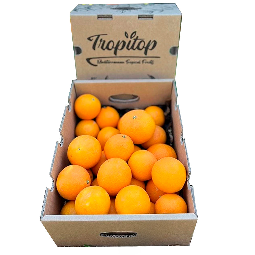 Caja De Naranjas Valencianas Frescas Tropitop 9kg_0