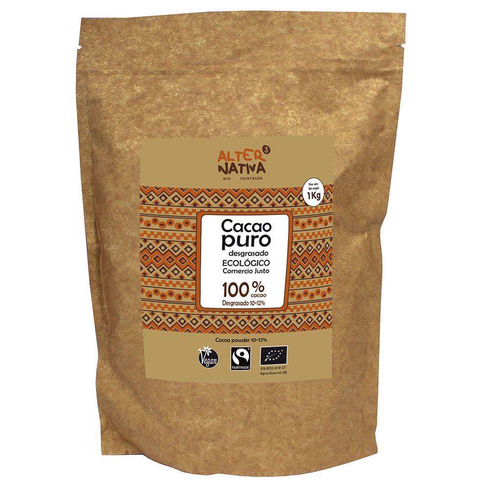 Alternative3 Cacau em Pó Puro Biológico Sem Gordura 1 Kg