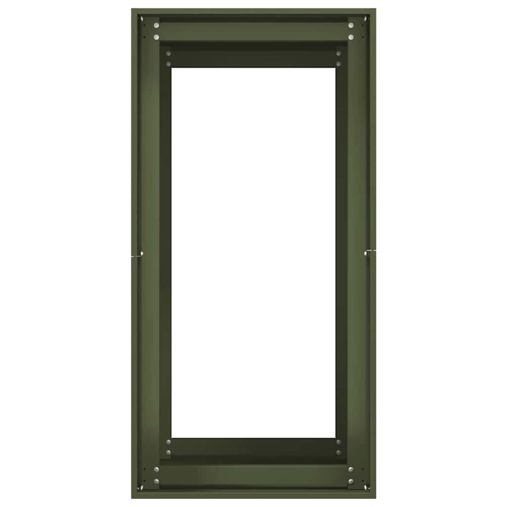 Jardinera Acero Verde Oliva 40x80x80 Cm_4