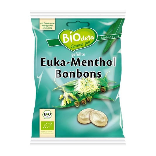 Rebuçados Recheados Biodeta Eucalipto e Mentos 75 g