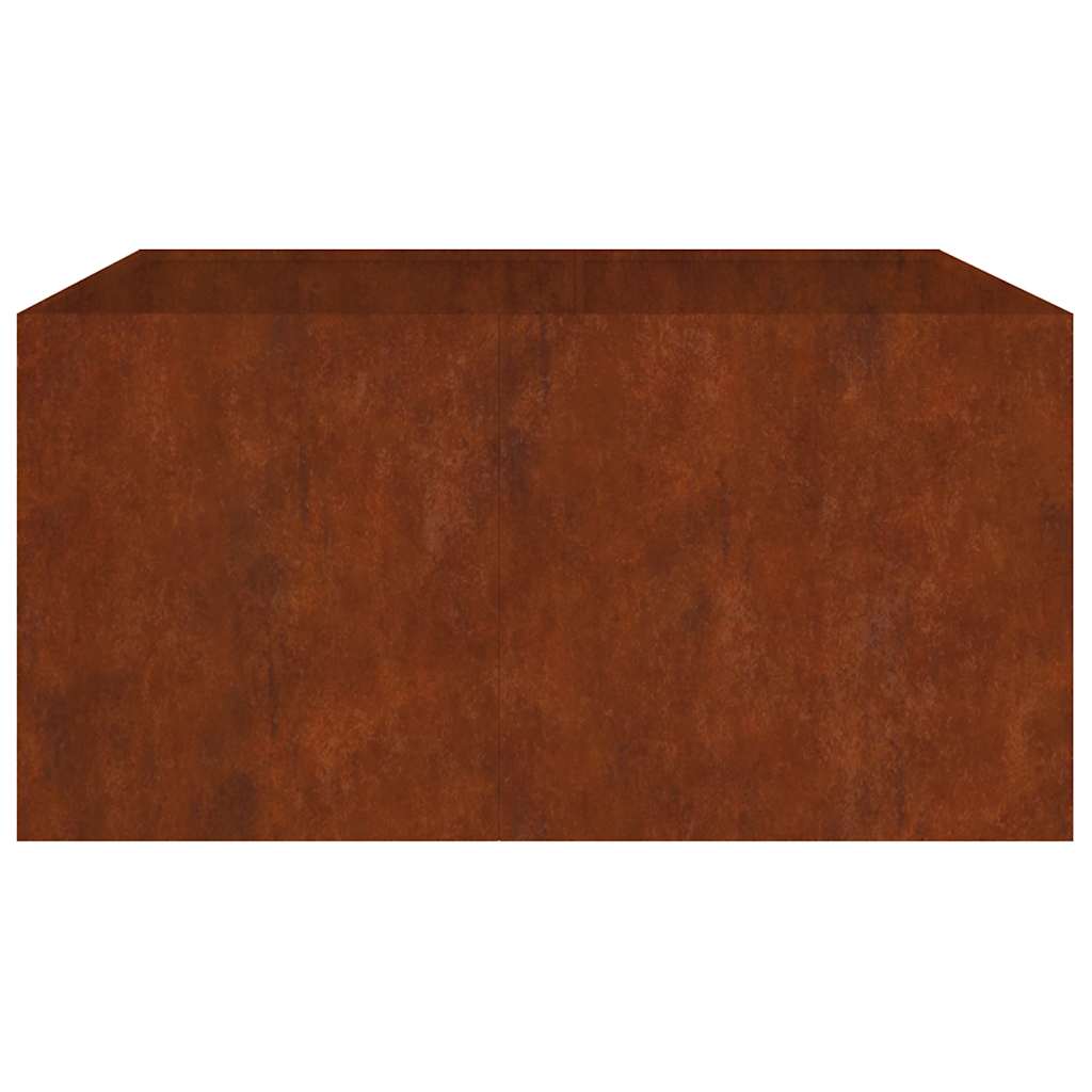 Jardinera De Acero Corten 80x80x40 Cm_3