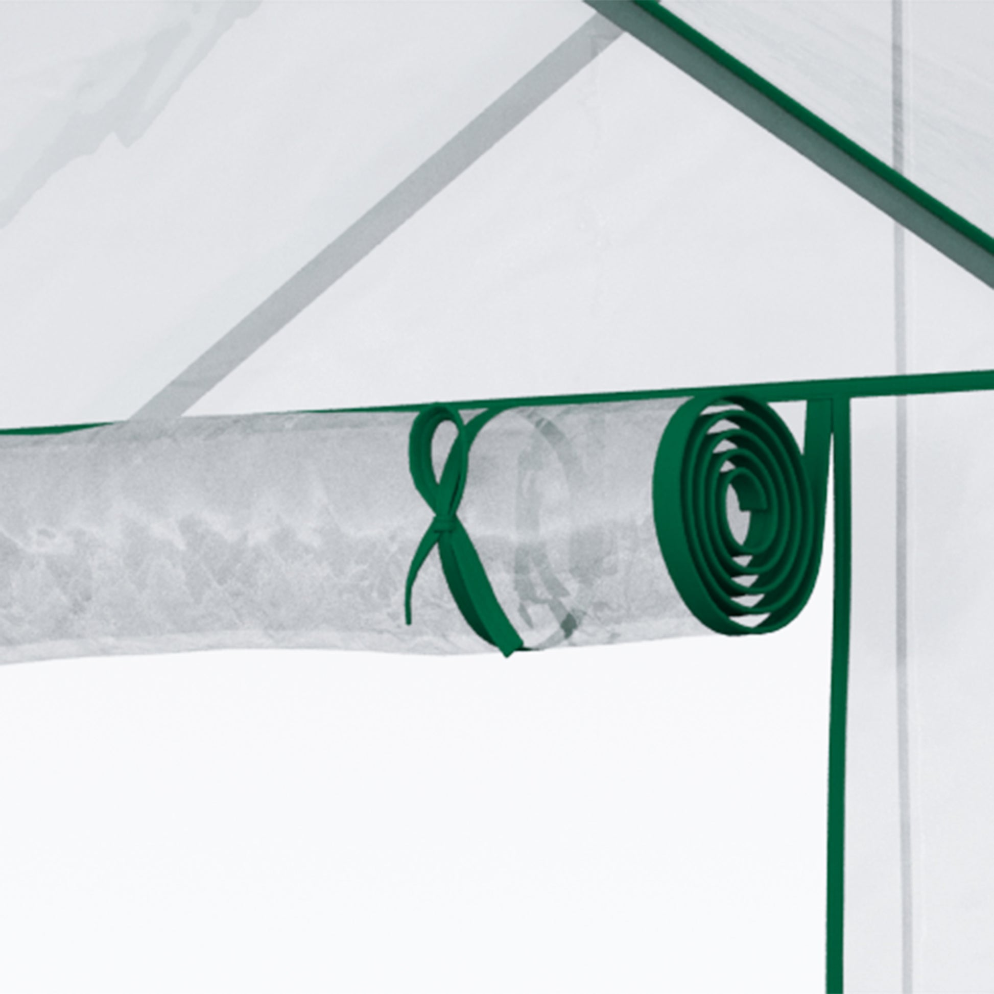 Outsunny Invernadero De Jardín Con 4 Estantes 142x73x195 Cm Verde_4