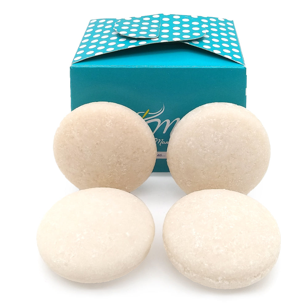 Pack 4 Champú Sólido Cabello Seco o quebradizo - 100% Natural - Previene Puntas Abiertas - Hecho En España_0