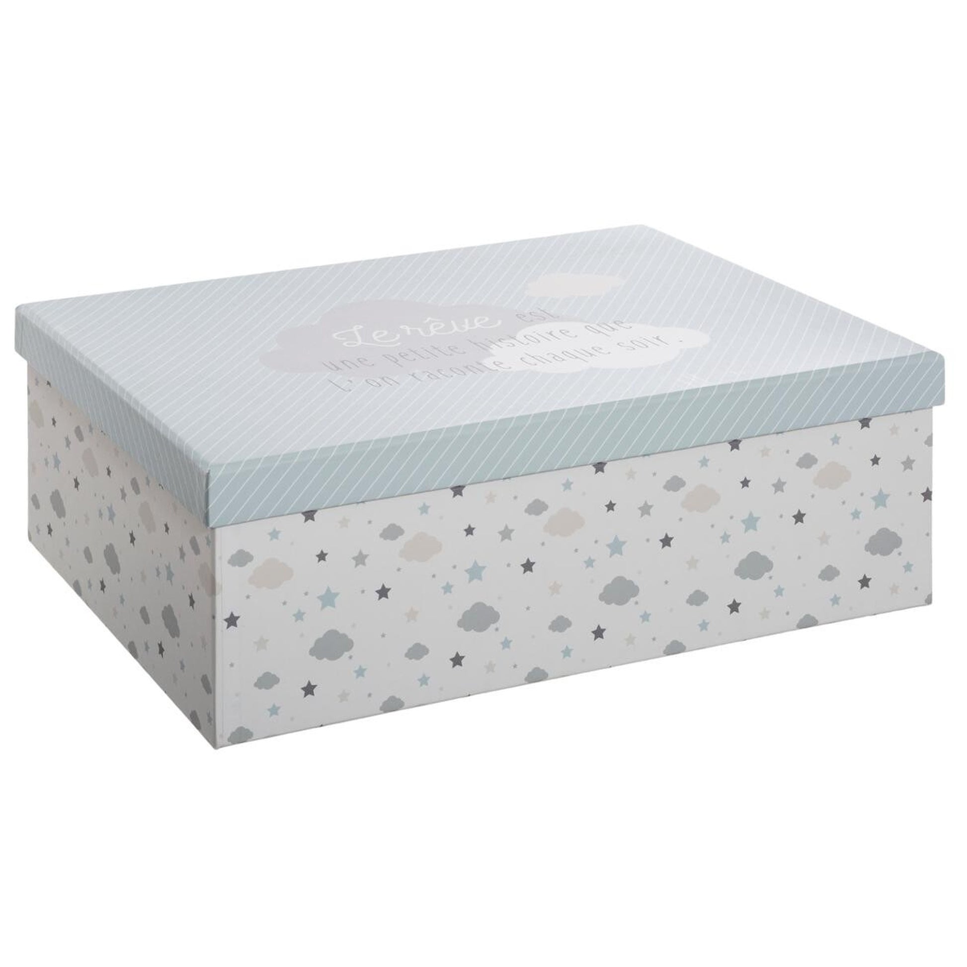 Juego De 3 Cajas De Almacenaje Blancas Y Grises_1