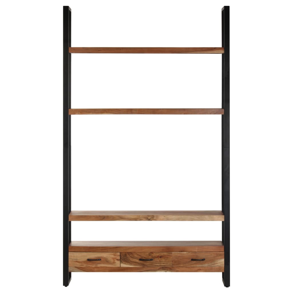 Aparador De Madera Maciza De Acacia 118x30x200 Cm_2