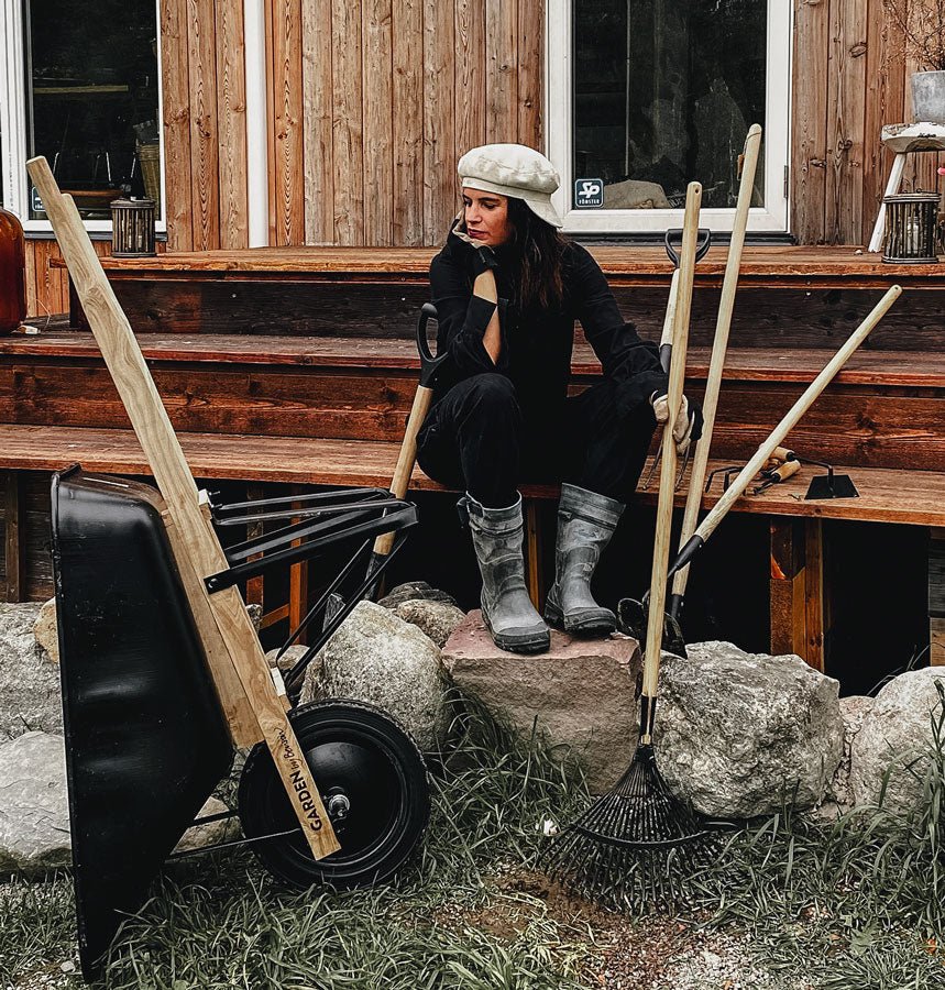 Rastrillo Para Hojas Deluxe - Metal, Fresno, 140 X 40 X 6 Cm