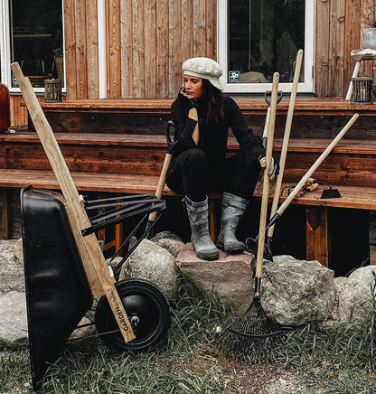 Rastrillo Para Hojas Deluxe - Metal, Fresno, 140 X 40 X 6 Cm