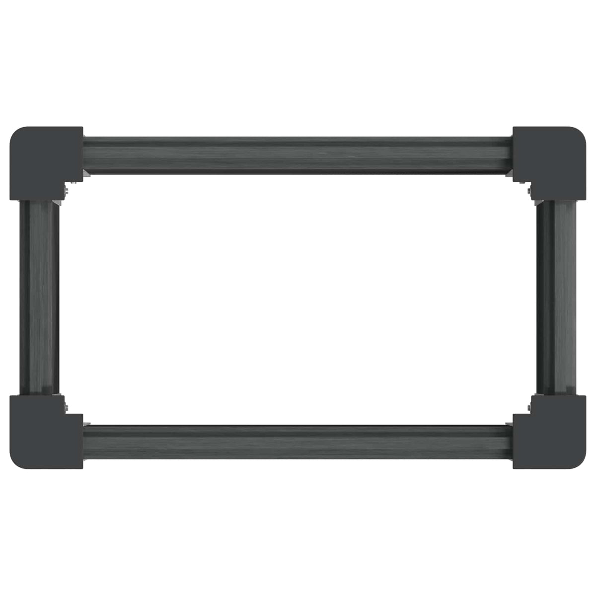 Arriate Elevado Gris 50 X 30 X 72 Cm Wpc Y Aluminio_4
