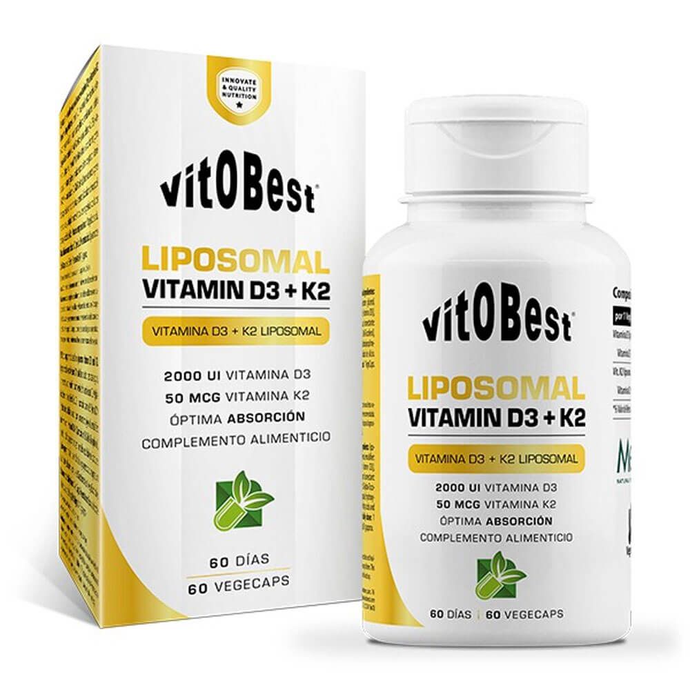 Vitamina D3+k2 Liposomal - 60 Cápsulas - Vitamina D - Vitobest_0