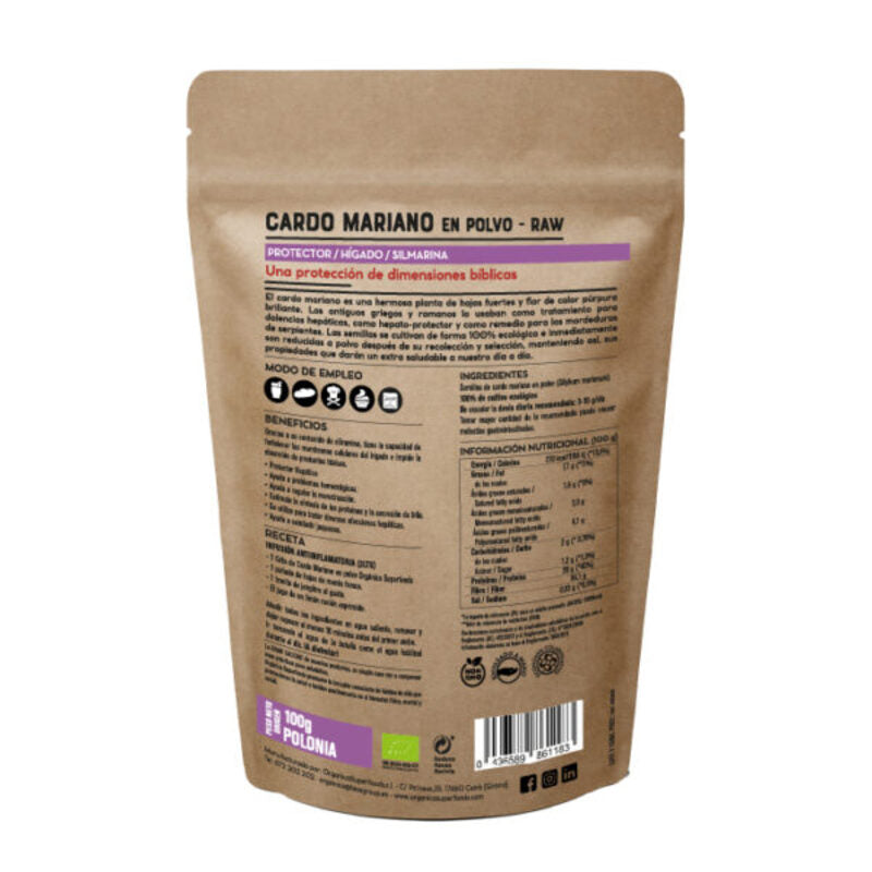 Semillas De Cardo Mariano En Polvo Raw Sin Gluten Bio_1