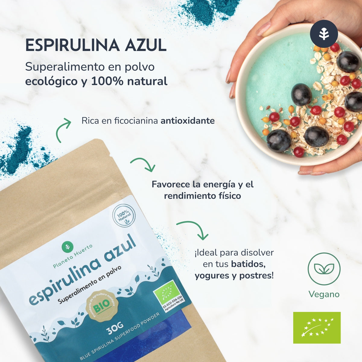 Planeta Huerto Espirulina Azul 30 g