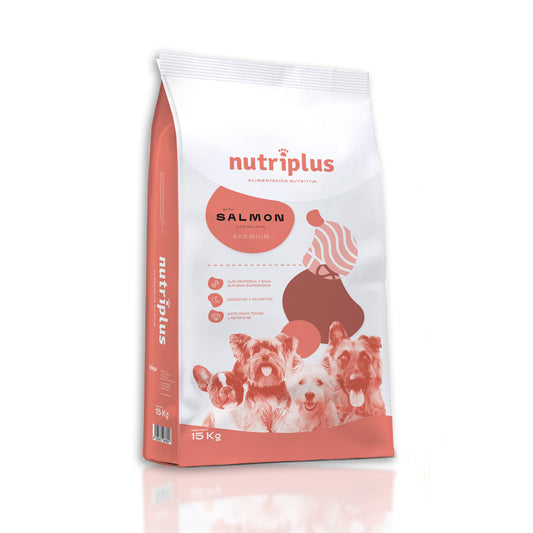 Nutriplus Ração Salmão para Cães 15 kg