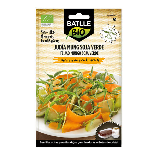 Sementes de soja verde biológica Batlle para rebentos