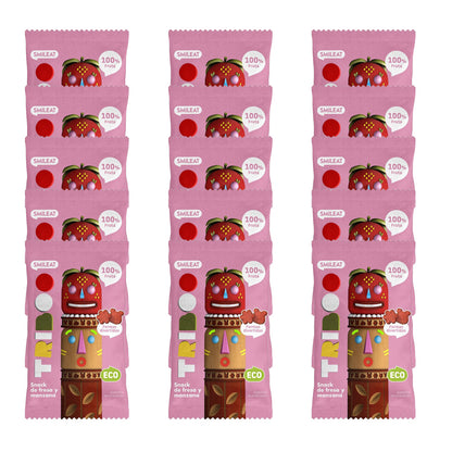 Pack 15x Snack de fresa y manzana ECO 25 g, Triboo (copia)