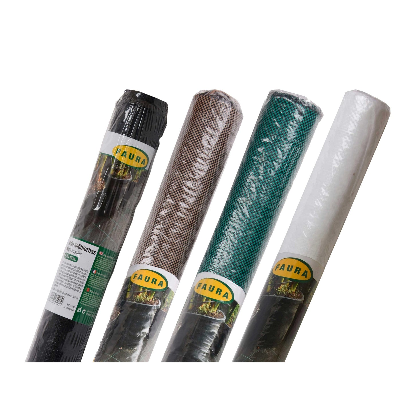 Tela anti-ervas daninhas 1,25 x 10 m castanho 105 g/m² Faura 