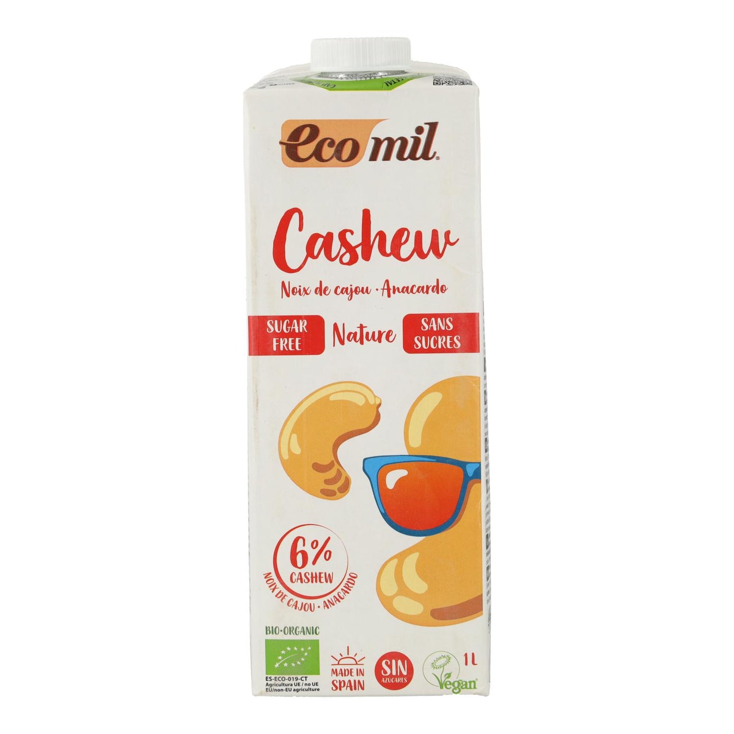 Bebida Vegetal de Caju Nature Bio Ecomil 1 L