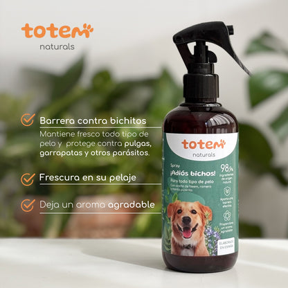 Spray repelente natural para cães Totem Naturals 250 ml