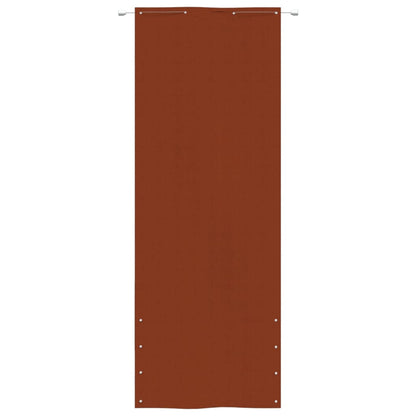 Vidaxl Toldo Pantalla Para Balcón De Tela Oxford Terracota 80x240 Cm_1