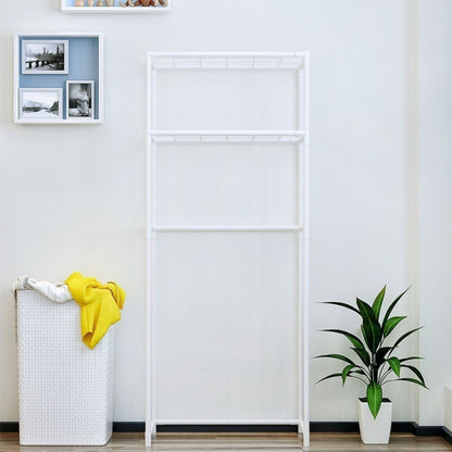 Estantería Metálica Blanca Para Baño 2 Baldas Salva Obstáculos 68x27,8x134_3