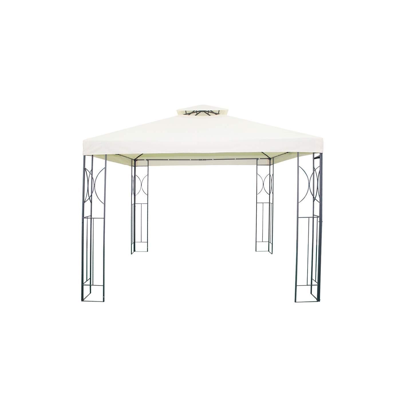 Tenda para eventos 300 x 300 x 265 cm Creme