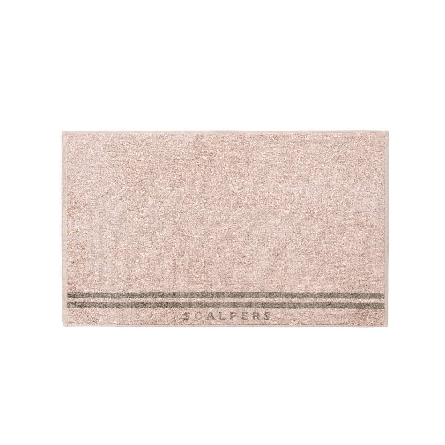 Alfombrilla De Baño 50x80cm En Algodón Beige Con Rayas Scalpers Home._0