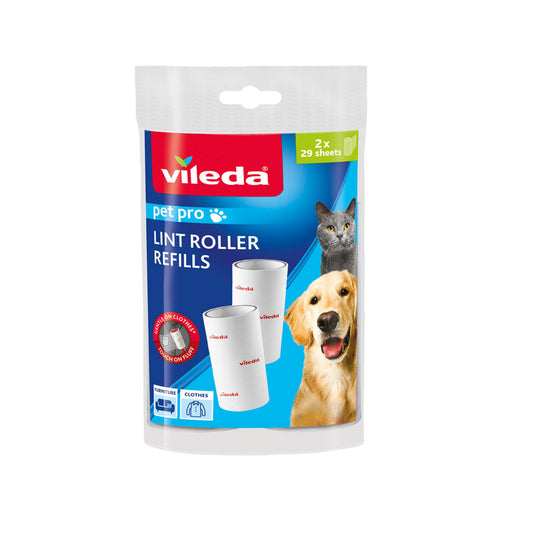 Recambio Rodillo Quitapelusas Pet Pro, Vileda Rojo/Blanco
