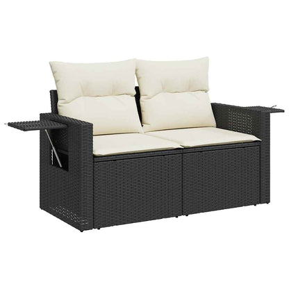 Set De Sofás De Jardín Y Cojines 8 Piezas Ratán Sintético Negro / Vetonek_3