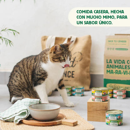 Ragu Tradicional de Carne e Frango Equilíbrio Selvagem para Gatos 6x80g