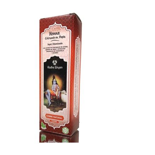 Radhe Shyam Tintura de Henna em Pasta Cobre Natural 200 ml
