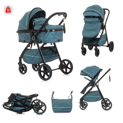 Carrito De Bebé Duo Convertible Misty Hasta 22 Kg Aloe_0