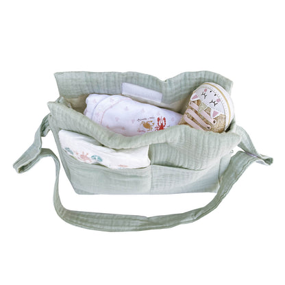 Bolso Cambiador Muñeca Bobble Verde_1