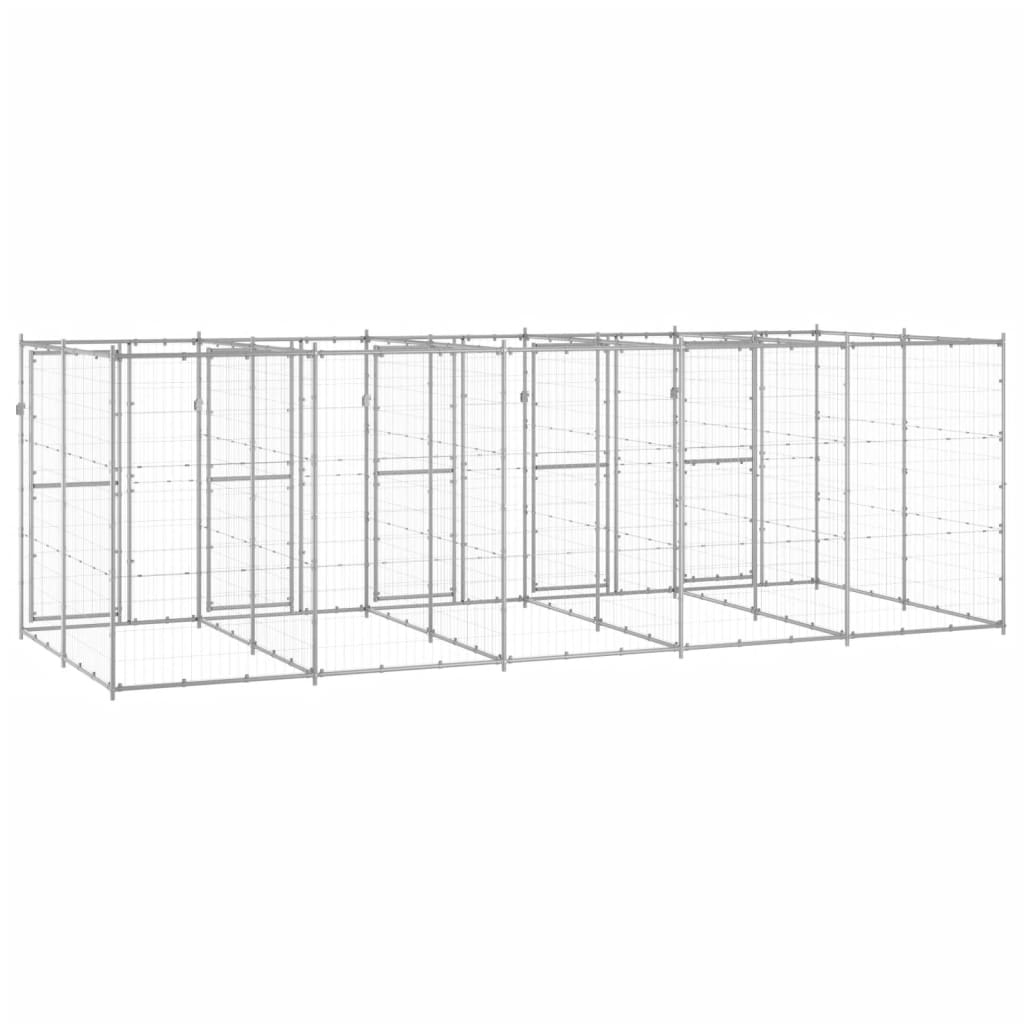 Perrera De Exterior De Acero Galvanizado 12,1 M²_3