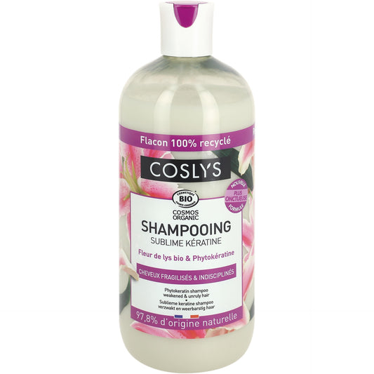 Champô para cabelos difíceis ou rebeldes com queratina vegetal Coslys 500 ml