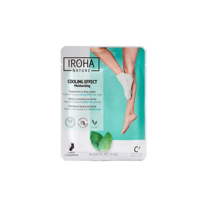 Máscara Hidratante Efeito Frio Iroha Nature com Hortelã e Manteiga de Karité 2 x 9 ml