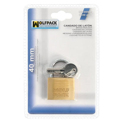 Candado Laton Arco Normal  40 Mm.