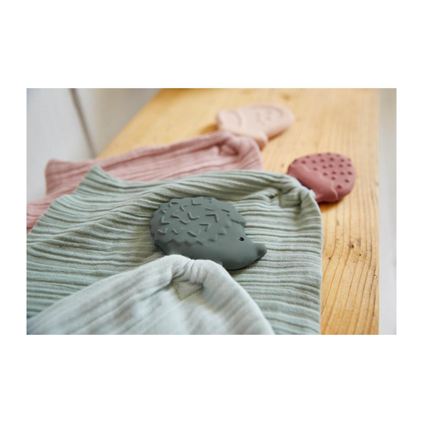 Musselina ouriço cinzento Lässig com mordedor